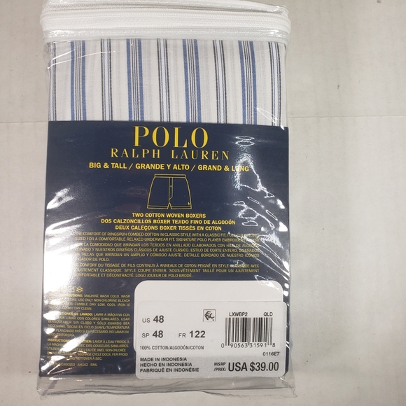 NWT Men's Ralph Lauren Polo 2 Pairs Woven Boxers - Picture 7 of 9